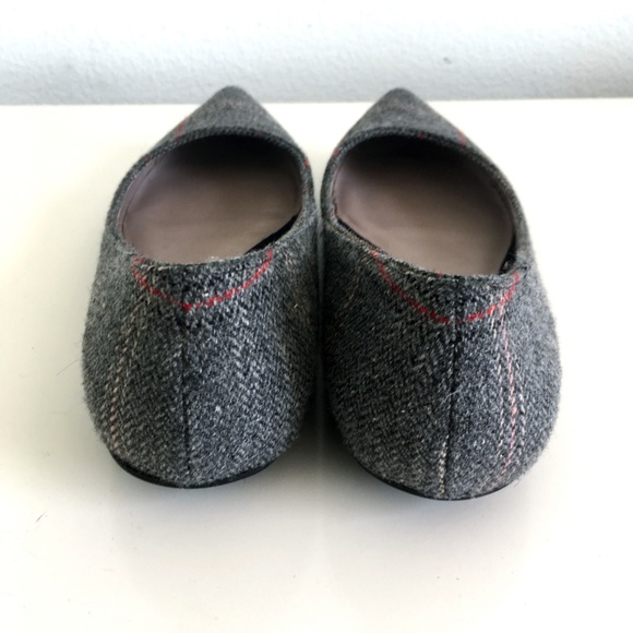 LIKE NEW Tweed Plaid Flats by Nine West - Picture 3 of 6